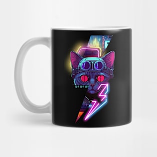 Neon Feline Mug